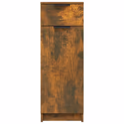 vidaXL Bathroom Cabinet Engineered Wood Vanity Unit Cupboard Multi Colours - Smoked oak - Additional view 7