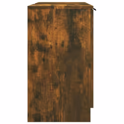 vidaXL Bathroom Cabinet Smoked Oak Engineered Wood Toilet Vanity Unit Cupboard - Additional view 7
