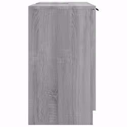 vidaXL Bathroom Cabinet Grey Sonoma Engineered Wood Toilet Cabinet Cupboard - Additional view 7