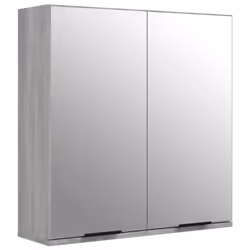 vidaXL Bathroom Mirror Cabinet Vanity Unit Wall Cabinet Storage Wall Cupboard - Grey sonoma