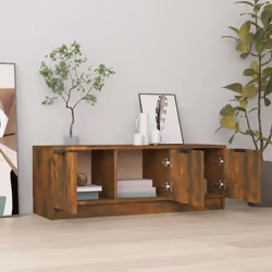 vidaXL TV Cabinet Entertainment Centre TV Unit Media Cabinet Engineered Wood - smoked oak - Additional view 4
