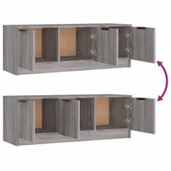 vidaXL TV Cabinet Entertainment Centre TV Unit Media Cabinet Engineered Wood - grey sonoma - Additional view 9