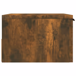 vidaXL Wall-mounted Bedside Cabinets Bedroom Floating Nightstand Wall Cabinet - Smoked oak, 2 - Additional view 7