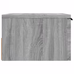 vidaXL Wall-mounted Bedside Cabinets Bedroom Floating Nightstand Wall Cabinet - Grey sonoma, 2