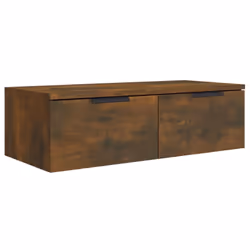 vidaXL Wall Cabinet Floating TV Unit Wall Mount Media Cabinet Engineered Wood - Smoked oak