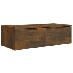 vidaXL Wall Cabinet Floating TV Unit Wall Mount Media Cabinet Engineered Wood - Smoked oak