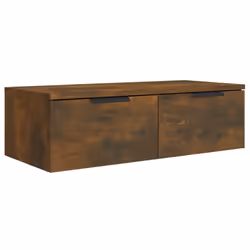 vidaXL Wall Cabinet Floating TV Unit Wall Mount Media Cabinet Engineered Wood - Smoked oak