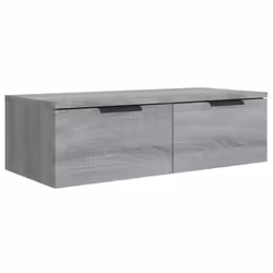 vidaXL Wall Cabinet Floating TV Unit Wall Mount Media Cabinet Engineered Wood - Grey sonoma