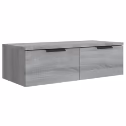 vidaXL Wall Cabinet Floating TV Unit Wall Mount Media Cabinet Engineered Wood - Grey sonoma