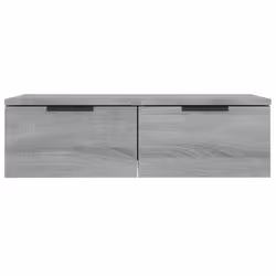 vidaXL Wall Cabinet Floating TV Unit Wall Mount Media Cabinet Engineered Wood - Grey sonoma - Additional view 7