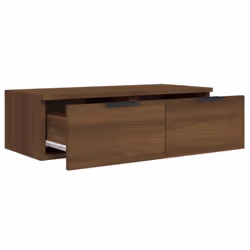 vidaXL Wall Cabinet Floating TV Unit Wall Mount Media Cabinet Engineered Wood - Brown oak - Additional view 5