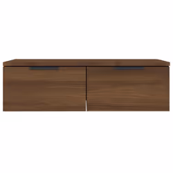 vidaXL Wall Cabinet Floating TV Unit Wall Mount Media Cabinet Engineered Wood - Brown oak - Additional view 6
