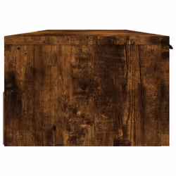 vidaXL Wall Cabinet Floating TV Unit Media Cabinet Storage Engineered Wood - Smoked oak - Additional view 7