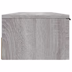vidaXL Wall Cabinet Floating TV Unit Media Cabinet Storage Engineered Wood - Grey sonoma - Additional view 7