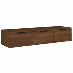 vidaXL Wall Cabinet Floating TV Unit Media Cabinet Storage Engineered Wood - Brown oak