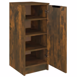 vidaXL Shoe Cabinet Shoe Cupboard Shelf Shoe Rack Shoe Storage Engineered Wood - Smoked oak - Additional view 7