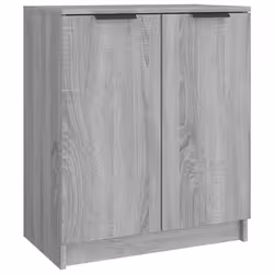 vidaXL Shoe Cabinet Engineered Wood Hall Shoe Holder Cupboard Organiser Shelf - grey sonoma
