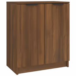 vidaXL Shoe Cabinet Engineered Wood Hall Shoe Holder Cupboard Organiser Shelf - brown oak