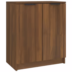 vidaXL Shoe Cabinet Engineered Wood Hall Shoe Holder Cupboard Organiser Shelf - brown oak