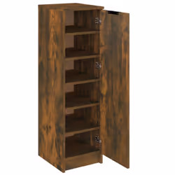 vidaXL Shoe Cabinet Engineered Wood Hallway Shoe Storage Cupboard Shoe Holder - Smoked oak - Additional view 7