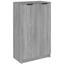vidaXL Shoe Cabinet Engineered Wood Hallway Shoe Storage Cupboard Shoe Holder - Grey sonoma