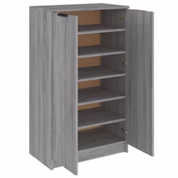 vidaXL Shoe Cabinet Engineered Wood Hallway Shoe Storage Cupboard Shoe Holder - Grey sonoma - Additional view 5