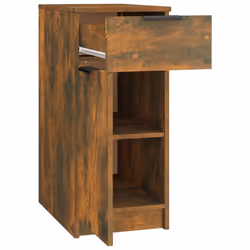 vidaXL Desk Cabinet Desk Cupboard Home Office Storage Cabinet Engineered Wood - smoked oak - Additional view 6