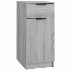 vidaXL Desk Cabinet Desk Cupboard Home Office Storage Cabinet Engineered Wood - grey sonoma
