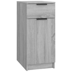 vidaXL Desk Cabinet Desk Cupboard Home Office Storage Cabinet Engineered Wood - grey sonoma