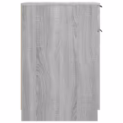 vidaXL Desk Cabinet Desk Cupboard Home Office Storage Cabinet Engineered Wood - grey sonoma - Additional view 8
