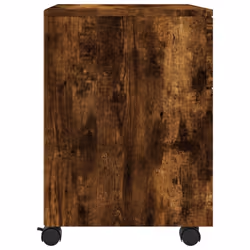 vidaXL Mobile File Cabinet with Wheels Desk Storage Cabinet Engineered Wood - Smoked oak - Additional view 5