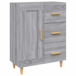 vidaXL Sideboard Engineered Wood Side Cabinet Home Organiser Multi Colours - Grey sonoma