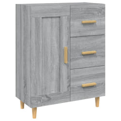 vidaXL Sideboard Engineered Wood Side Cabinet Home Organiser Multi Colours - Grey sonoma