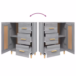 vidaXL Sideboard Engineered Wood Side Cabinet Home Organiser Multi Colours - Grey sonoma - Additional view 10