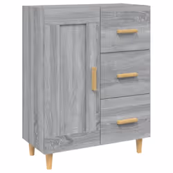 vidaXL Sideboard Engineered Wood Side Cabinet Home Organiser Multi Colours - Grey sonoma