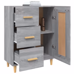 vidaXL Sideboard Engineered Wood Side Cabinet Home Organiser Multi Colours - Grey sonoma - Additional view 6