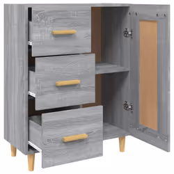 vidaXL Sideboard Engineered Wood Side Cabinet Home Organiser Multi Colours - Grey sonoma - Additional view 7
