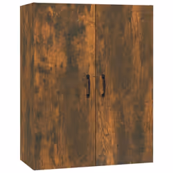 vidaXL Hanging Cabinet Floating Cabinet Wall Storage Cabinet Engineered Wood - Smoked oak