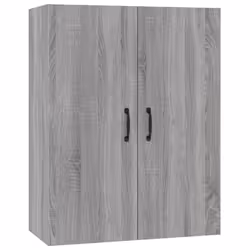 vidaXL Hanging Cabinet Floating Cabinet Wall Storage Cabinet Engineered Wood - Grey sonoma