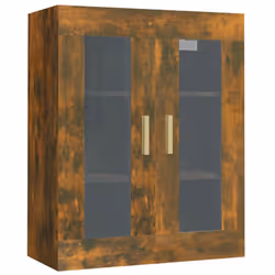 vidaXL Hanging Wall Cabinet Storage Cabinet Wall Cupboard Floating Cabinet - Smoked oak