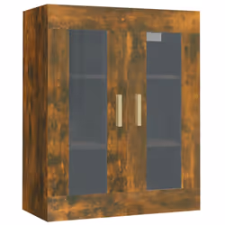 vidaXL Hanging Wall Cabinet Storage Cabinet Wall Cupboard Floating Cabinet - Smoked oak