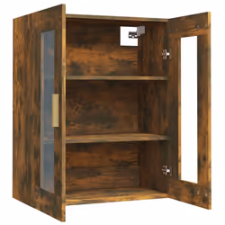 vidaXL Hanging Wall Cabinet Storage Cabinet Wall Cupboard Floating Cabinet - Smoked oak - Additional view 5