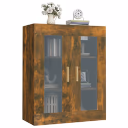 vidaXL Hanging Wall Cabinet Storage Cabinet Wall Cupboard Floating Cabinet - Smoked oak - Additional view 7