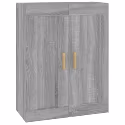 vidaXL Wall Cabinet Hanging Storage Cabinet Wall Cupboard Engineered Wood - Grey sonoma