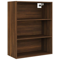 vidaXL Hanging Wall Cabinet Storage Cabinet Wall Cupboard Floating Cabinet - Brown oak