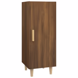 vidaXL Sideboard Engineered Wood Side Cabinet Home Organiser Multi Colours - Brown oak