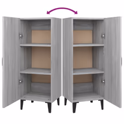 vidaXL Sideboard Engineered Wood Indoor Side Cabinet Cupboard Multi Colours - Grey sonoma - Additional view 9