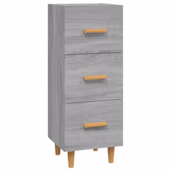 vidaXL Sideboard Engineered Wood Side Cabinet Home Organiser Multi Colours - Grey sonoma