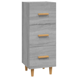 vidaXL Sideboard Engineered Wood Side Cabinet Home Organiser Multi Colours - Grey sonoma