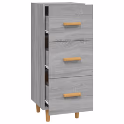 vidaXL Sideboard Engineered Wood Side Cabinet Home Organiser Multi Colours - Grey sonoma - Additional view 5